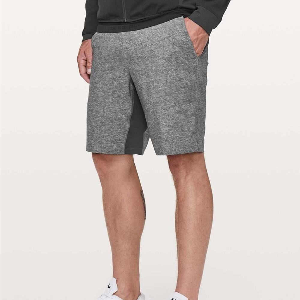 Lululemon T.H.E. Short Heathered Gray Drawstring Athletic Shorts Size Small